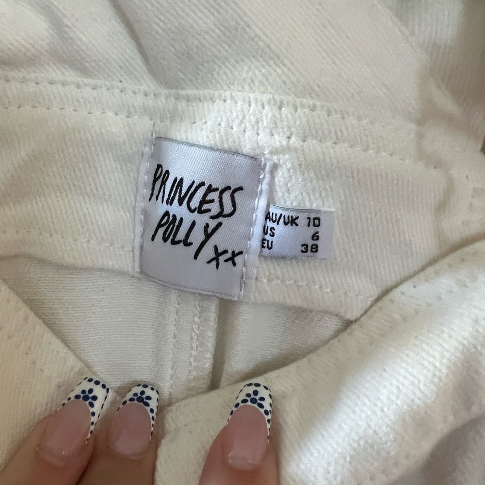 Princess Polly White Overalls - Picture 3 of 4